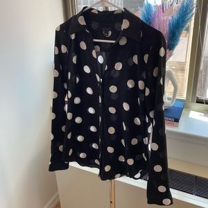 Ann Taylor polka dot blouse
